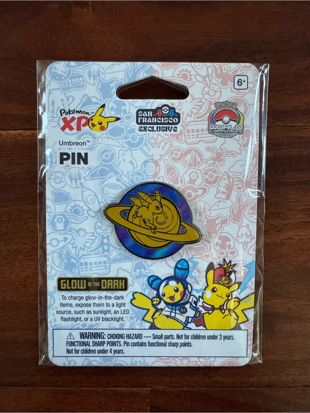 Pokemon XP Worlds Championships Umbreon Pin